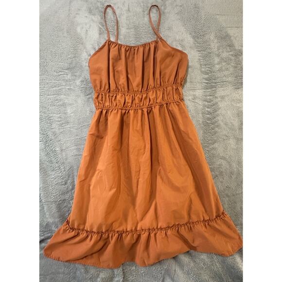 Absolutely Love It Dress Women’s 3X Orange Sundress Spaghetti Strap Ruffle Hem - Picture 4 of 9